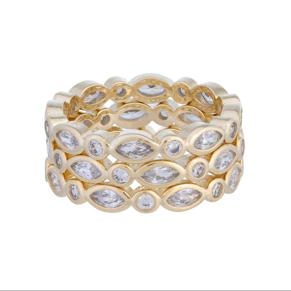 Trio Gold Ring,Stacked Gold Rings,Stacked Ring Set